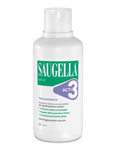 Saugella Acti3 Tripla Protezione Detergente Intimo 500 Ml