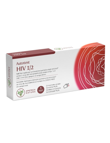Test Rapido Autotest Hiv 1/2 Rilevazione Qualitativa Anticopri Contro Virus Immunodeficienza Tipo 1 E 2 In Campioni Di Sangue In