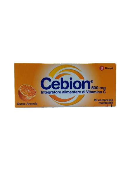 Cebion Masticabile Arancia Vitamina C 500 Mg 20 Compresse