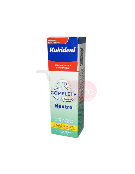 Kukident Complete Neutro - Crema Adesiva per Dentiera da 47g
