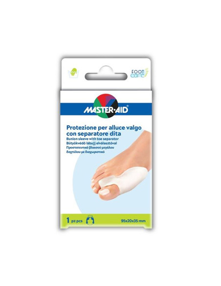 Protezione Master-aid Footcare Per Alluce Valgo Con Separatore Dita Integrato 1 Pezzo D9