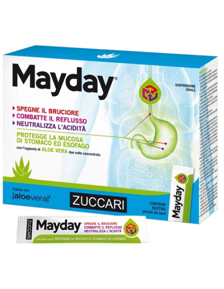 Mayday Sospensione Per Uso Orale Alla Menta 24 Bustine 10 Ml