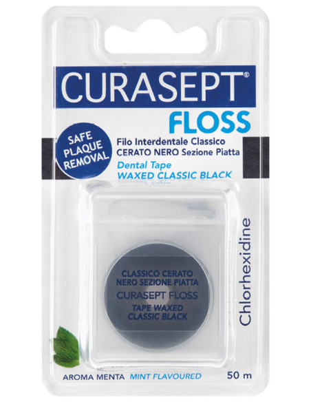 Curasept Floss Cerato Nero Clorexidina