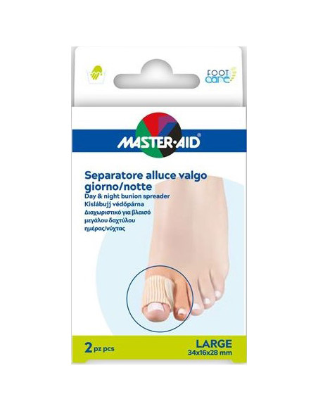 Divaricatore Alluce Giorno/notte Master-aid Footcare Large 2pezzi D12