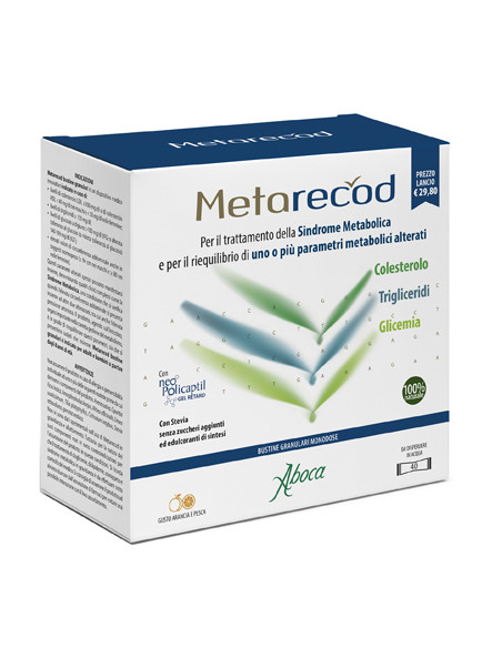 Metarecod 40 Bustine Granulari X 2,5g Gusto Arancia E Pesca