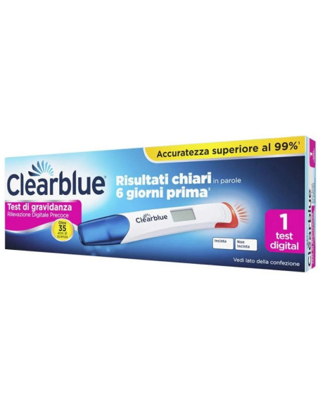 Clearblue Test Gravidanza Rilevazione Precoce Digitale 1 Pezzo
