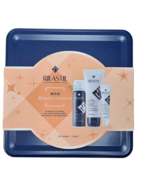 Rilastil Cofanetto Man 1 Rilastil Man Gel Crema Dopobarba 75ml + 1 Rilastil Man Schiuma Da Barba 200 Ml