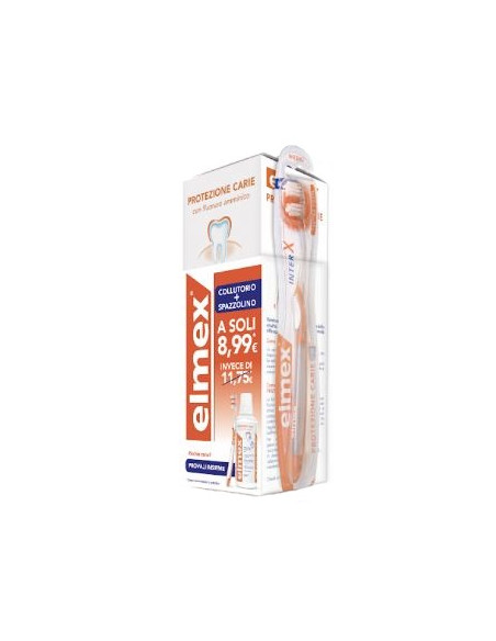 Special Pack Elmex Protezione Carie Collutorio 400 Ml + Spazzolino