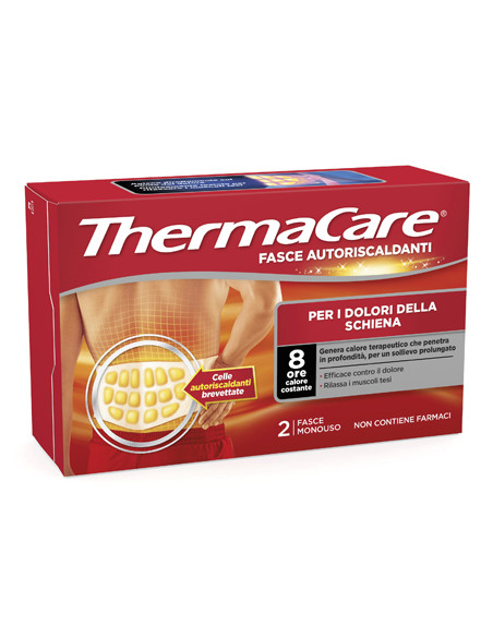 Fascia Autoriscaldante A Calore Terapeutico Thermacare Schiena 2 Pezzi