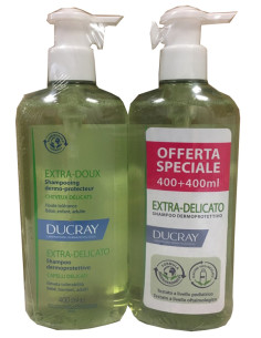 Ducray Extra Delicato Shampoo Dermoprotettivo 2x400 Ml Promo