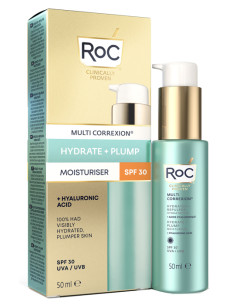 Roc Multi Correxion Hydrate+ Plump Idratante Viso Spf30 50 Ml