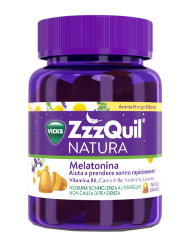 Vicks Zzzquil Natura Mango & Banana 30 Pastiglie Gommose