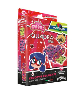 Cerotto Master-aid Quadra Girls Lady Bug Assortiti 18 Pezzi