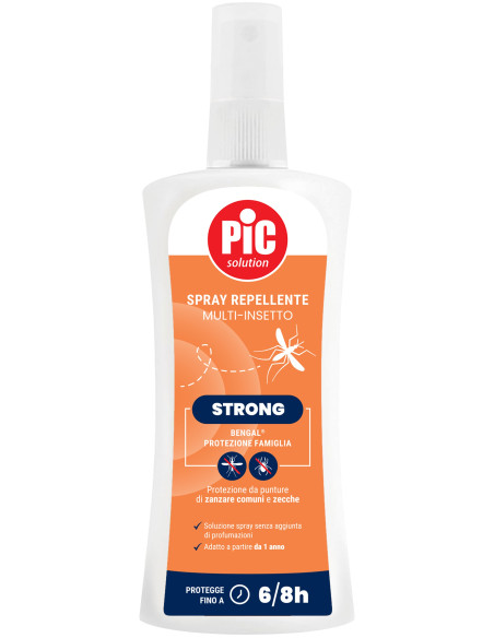 Pic Solution Bengal Strong Protezione Famiglia Spray Repellente Multi Insetto 100 Ml