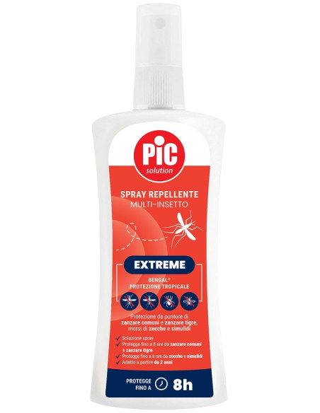 Pic Solution Bengal Extreme Protezione Tropicale Spray Repellente Multi Insetto 100 Ml