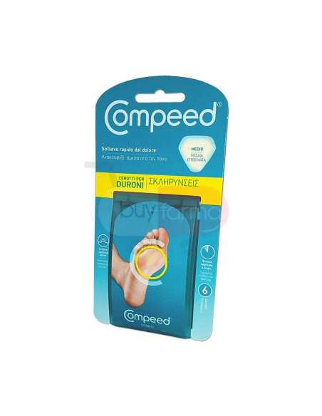 Compeed - 6 Cerotti per Duroni Medio