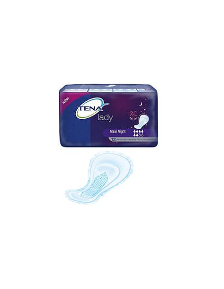 Pannolone Sagomato Tena Discreet Maxi Night 12 Pezzi