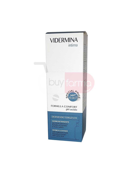 Vidermina Intima - Detergente per l'Igiene Intima pH Acido da 300ml