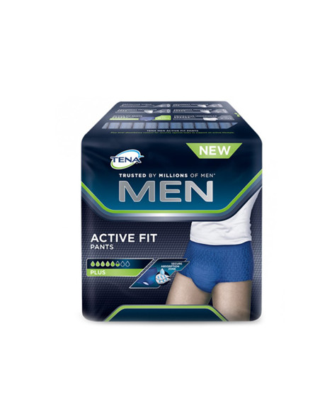 Pull Up Uomo Tena Men Pants Active Fit L 8 Pezzi
