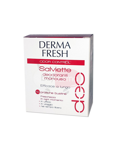 Dermafresh Odor Control - 10 Salviette Deodoranti