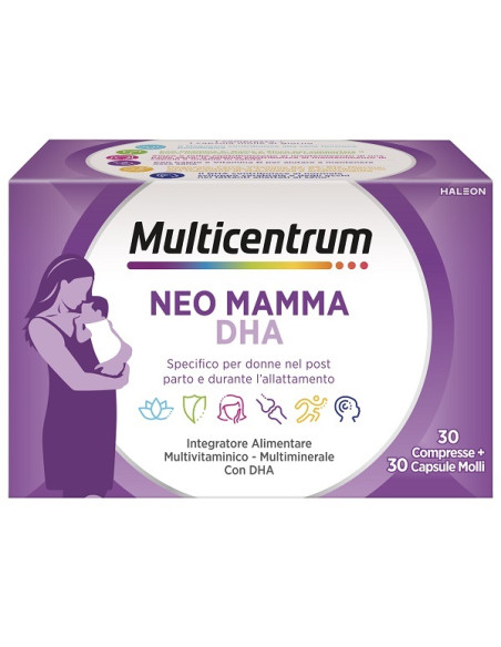 Multicentrum Neo Mamma Dha 30 Compresse + 30 Capsule Molli