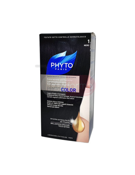 Phyto Color - 1 Nero Colorazione Brillante Permanente