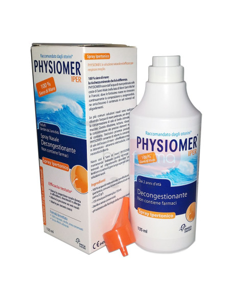 Physiomer Iper - Spray Nasale Decongestionante Ipertonico da 135ml