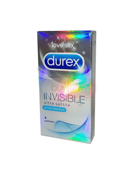 Durex - Invisible Ultra Sottile Profilattico da 6 Pz