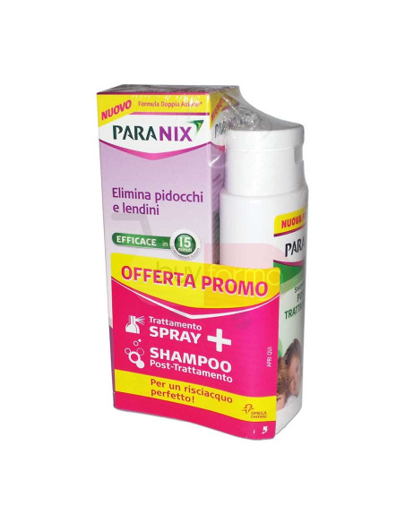 Paranix - Trattamento Spray + Shampoo Post Trattamento da 2x100ml