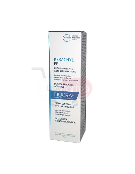 Ducray Keracnyl PP - Crema Lenitiva Pelli Grasse a Tendenza Acneica da 30ml