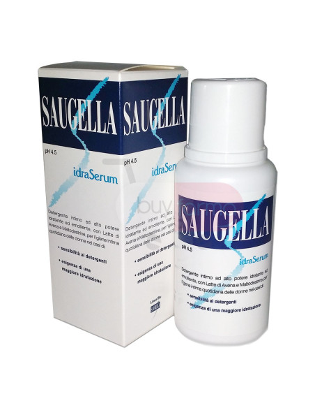 Saugella IdraSerum - Detergente per l'Igiene Intima pH 4.5 da 200ml