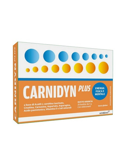 Carnidyn Plus 20 Bustine Da 5 G Gusto Arancia