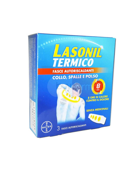 Lasonil Termico - 3 Fasce Autoriscaldanti Collo Spalla e Polso