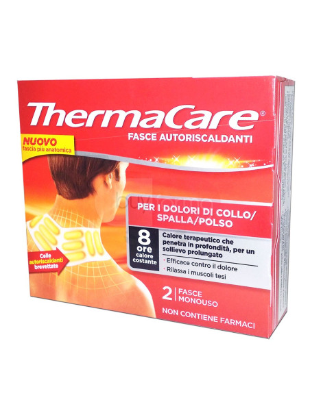 Thermacare - 2 Fasce Autoriscaldanti per i Dolori di Collo Spalla e Polso