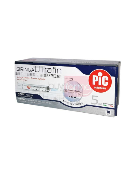 Pic Solution - Siringa Ultrafin Extreme 10 Siringhe da 5ml