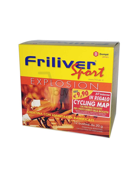 Friliver Sport Long Explosion - Creatina con Aminoacidi Ramificati da 12 Bustine