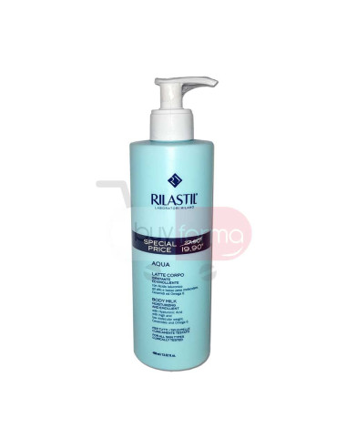 Rilastil Aqua - Latte Corpo Idratante ed Emolliente da 400ml
