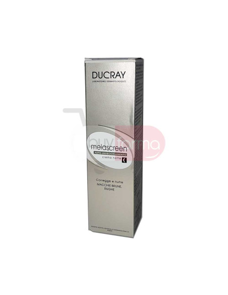 Ducray Melascreen - Crema Notte Macchie Brune Antirughe da 50ml