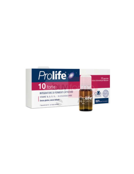 Prolife 10 Forte - Integratore Fermenti Lattici Vivi da 7 Flaconcini