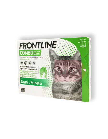 Frontline Combo - Gatti e Furetti 3 Pipette da 0,5ml