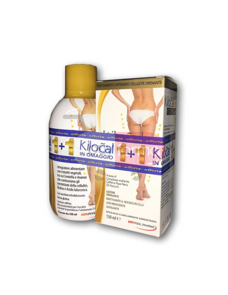 Kilocal GoldCell - Integratore da 500ml + Trattamento Drenante Cellulite da 150ml