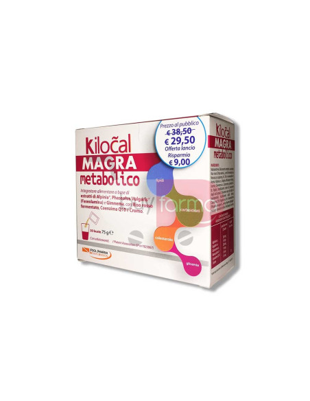 Kilocal Magra Metabolico - Integratore Alimentare da 30 Buste