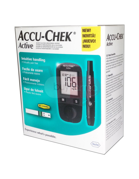 Roche Accu-Chek Active - Kit per il Test della Glicemia mg/dl