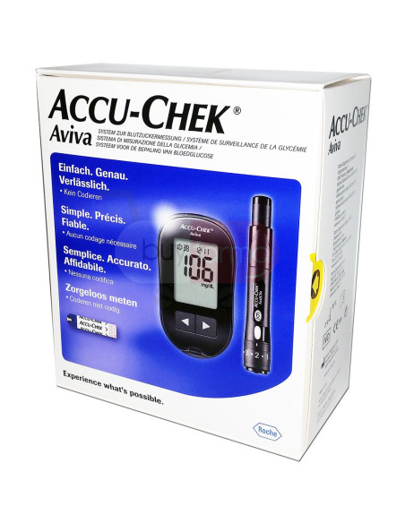 Roche Accu-Chek Aviva - Kit Completo per il Test della Glicemia mg/dl