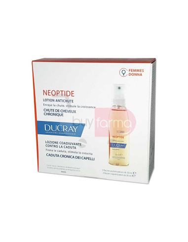 Ducray Neoptide - Lozione Anticaduta Donna 3 Flaconi da 30ml