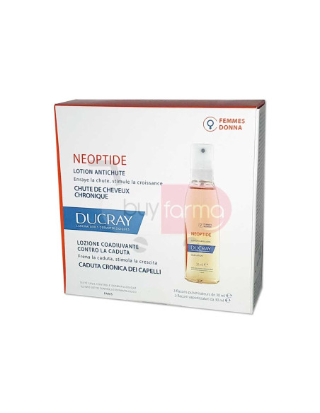 Ducray Neoptide - Lozione Anticaduta Donna 3 Flaconi da 30ml