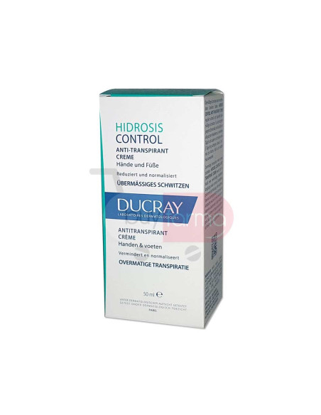 Ducray Hidrosis Control - Deodorante Crema Mani e Piedi da 50ml