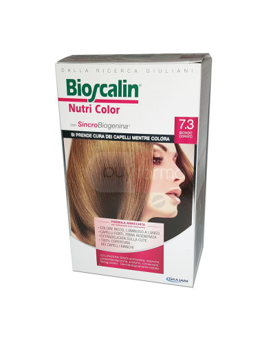 Bioscalin Nutri Color - 7.3 Biondo Dorato Colorazione con Sincrobiogenina